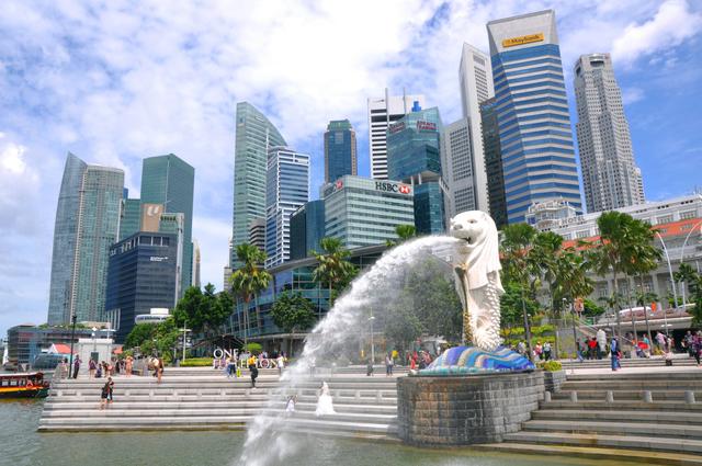 花园城市新加坡之旅，坐高165米的摩天轮，去鱼尾狮公园玩！