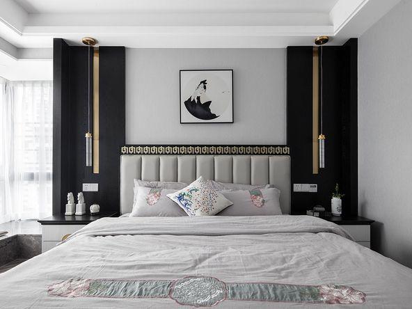 新加坡花园 80平现代简约黑白灰风格设计案例推荐，沈阳装修公司