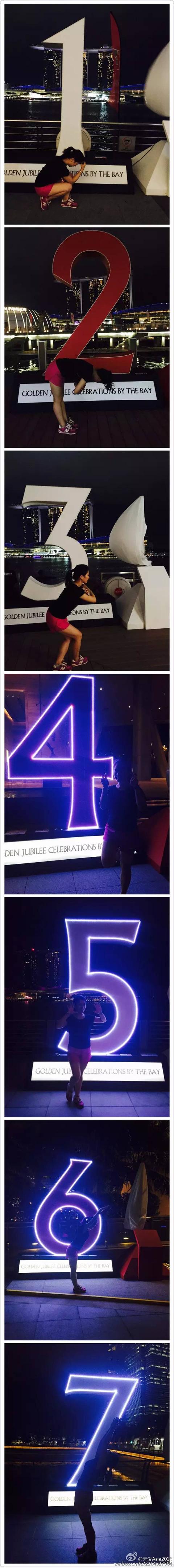 去滨海湾庆祝SG50，顺便数数新加坡的1-50