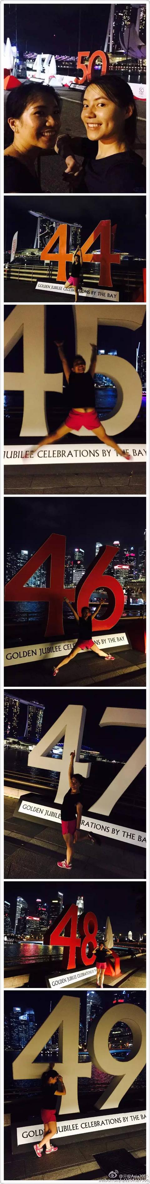 去滨海湾庆祝SG50，顺便数数新加坡的1-50