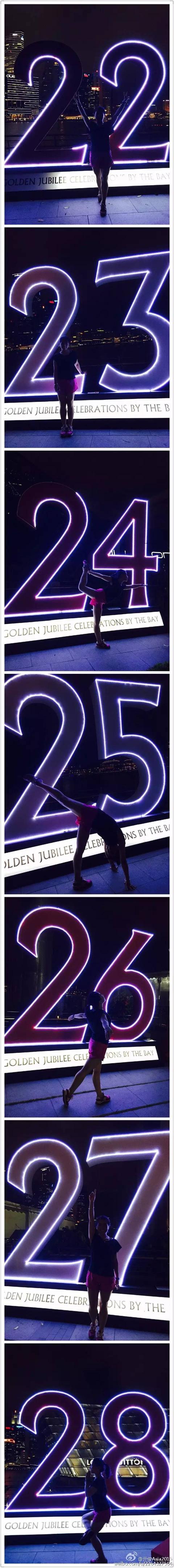 去滨海湾庆祝SG50，顺便数数新加坡的1-50