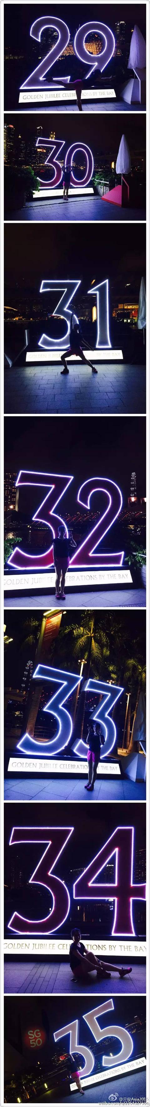 去滨海湾庆祝SG50，顺便数数新加坡的1-50