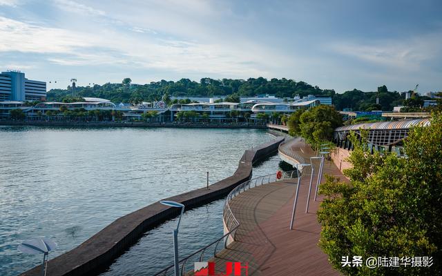 #我的旅行日記#新加坡聖淘沙島跨海棧道，賞海上夕陽的絕佳之處
