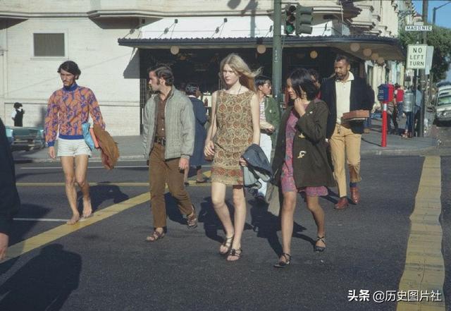 街拍1967年的美国旧金山，时尚富裕的西方生活