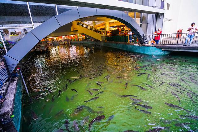 马来西亚雪兰莪绿野购物中心，有条浪漫室内运河可去湖上浪漫晚餐