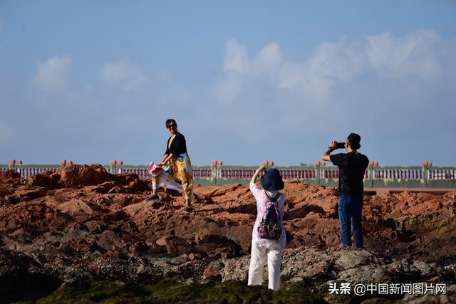 海南博鳌海灘驚現縮微版“新疆地貌”