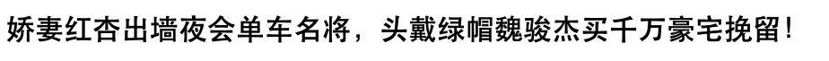 魏骏杰娇妻与老外偷食，夫妻二人缘分已尽，网友：出来混是要还的