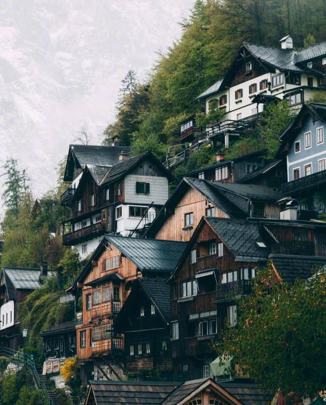 哈尔施塔特小镇！