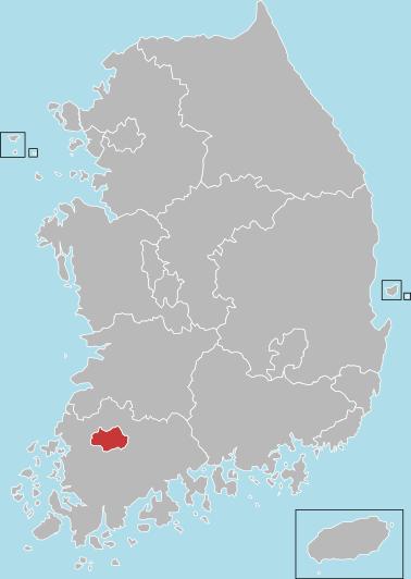 韩国17 个一级行政区