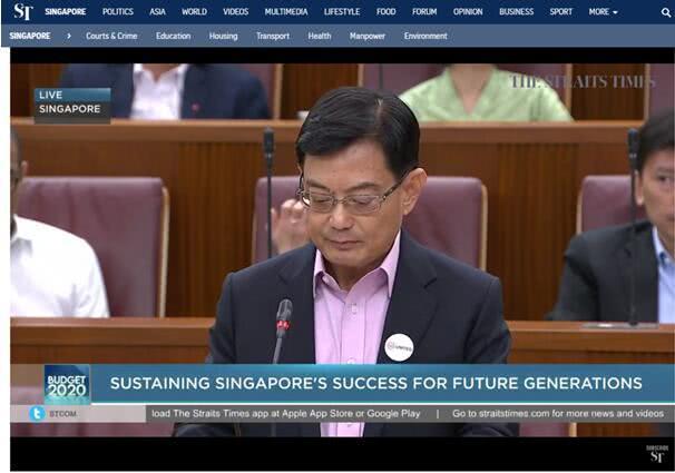 新加坡2020財政預算案：抗擊新冠肺炎、不漲消費稅、赤字109億