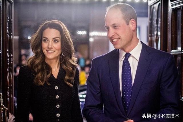 凱特王妃夫婦現身,身穿黑色花呢連衣裙,38歲氣質依舊出衆