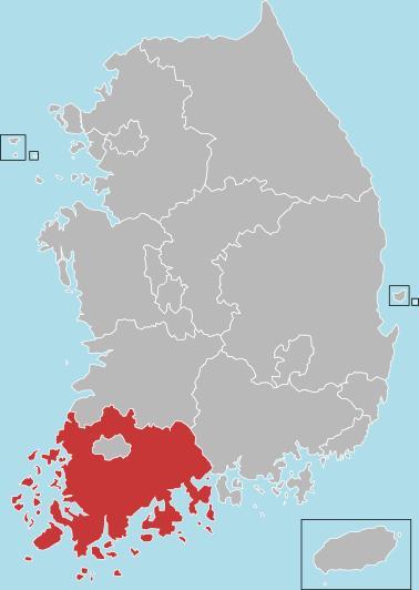 韩国17 个一级行政区