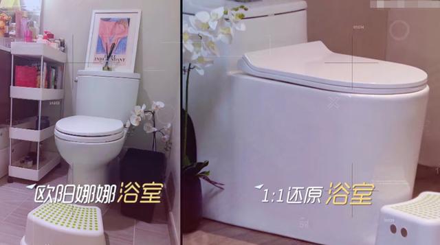 欧阳娜娜节目直接曝光浴室,看清浴室装潢,果真是有钱人家的女儿