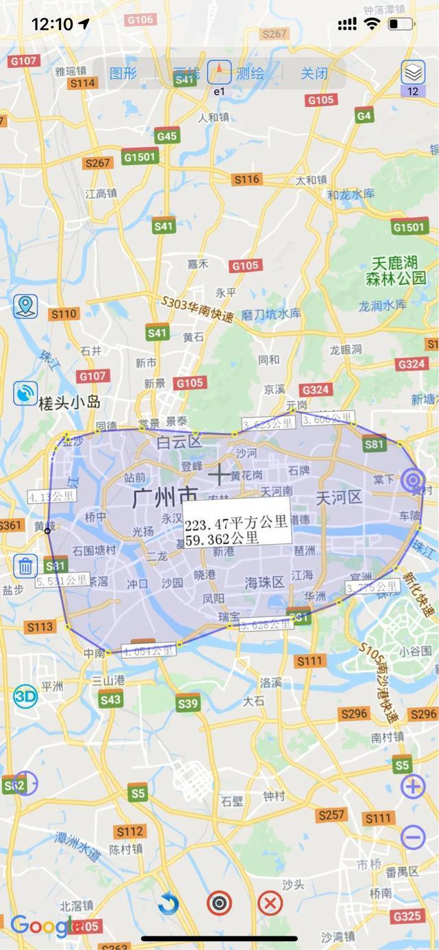 世界及中国几大城市繁华区域面积一（不完全统计）