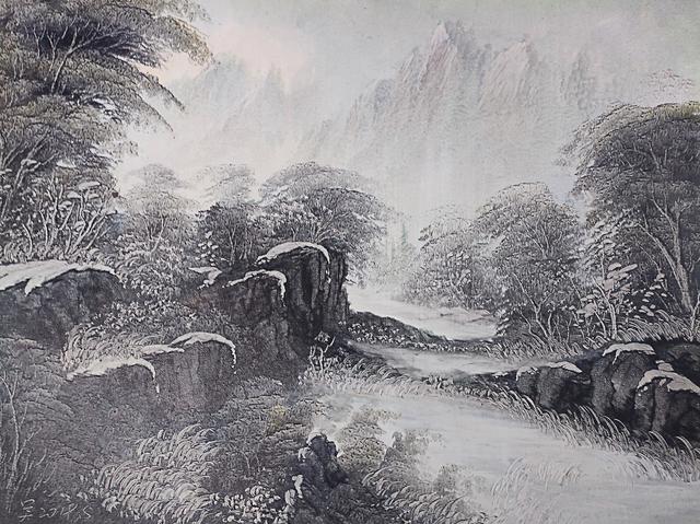 高清100幅风景画稿系列—大约在冬季