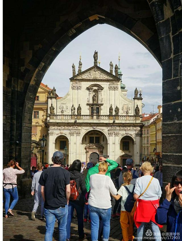 布拉格查理大桥一瞥旅游摄影