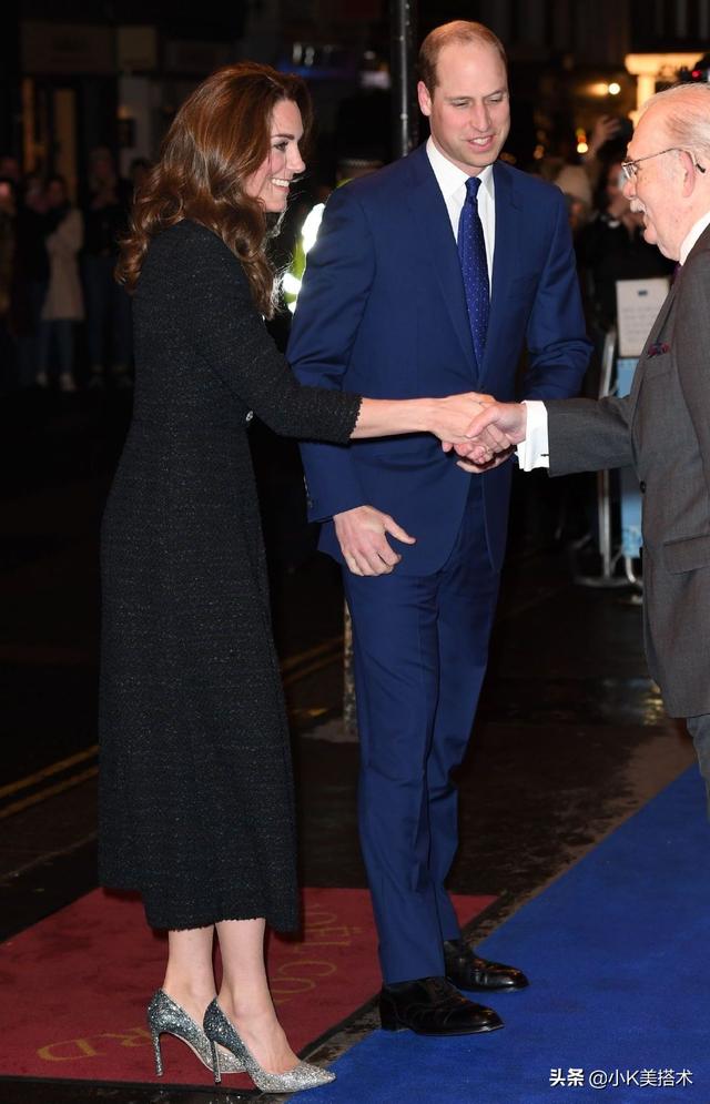 凱特王妃夫婦現身,身穿黑色花呢連衣裙,38歲氣質依舊出衆