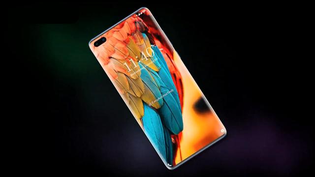 华为P40Pro概念图：方形浴霸5摄屏幕双打孔，iPhone11相比弱爆了