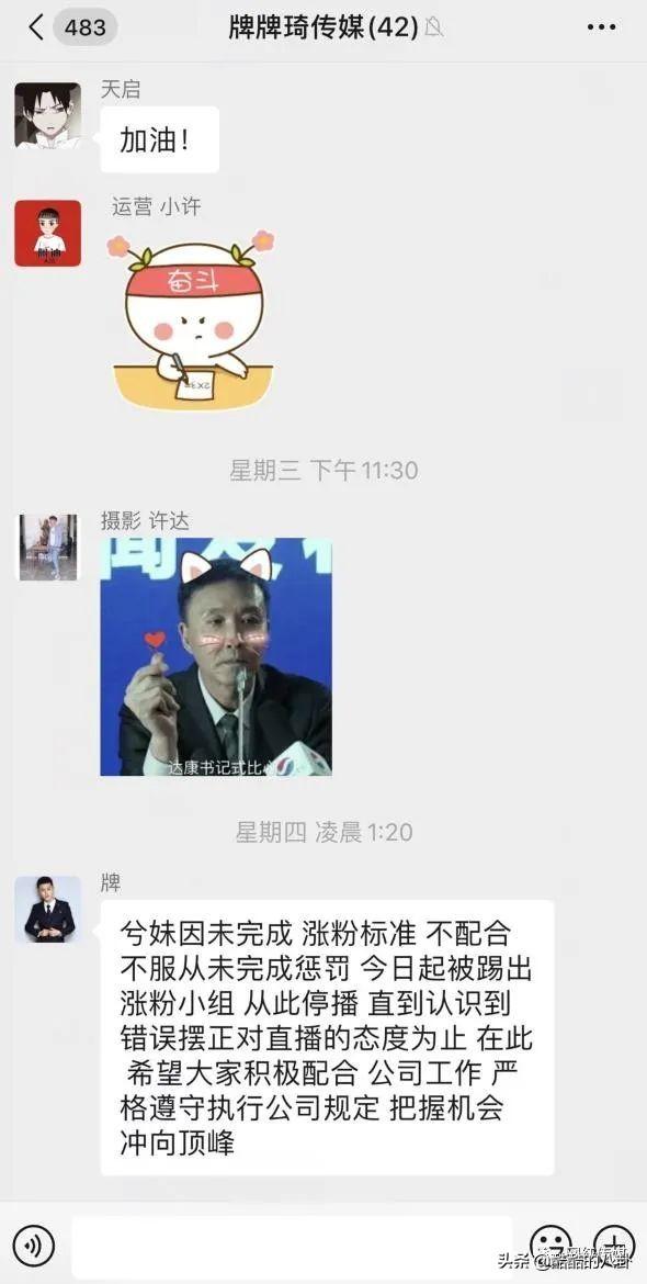 牌家兮妹被停播惹粉丝挑理，聊天记录曝光。杨倩倩回应辛巴污蔑