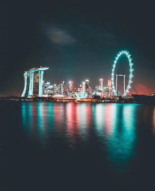 新加坡的夜景，超美