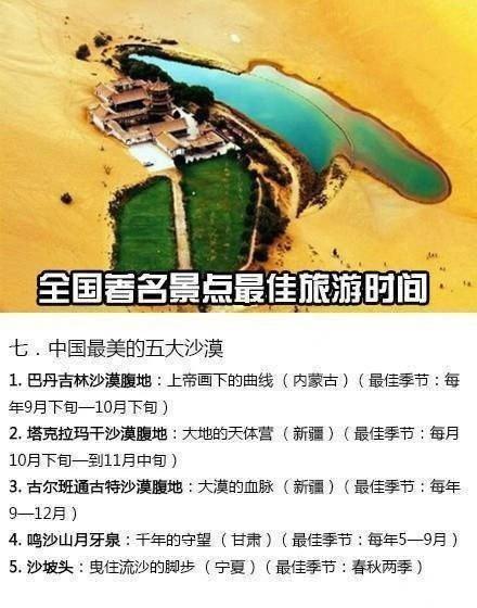 全国景点最佳旅游时间！收藏吧别错过