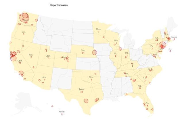 美国疫情扩散到28个州，苹果、微软等10多万员工在家办公