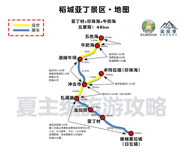 最实用的西藏自驾高清地图，简洁高清版，轻松走完川藏线