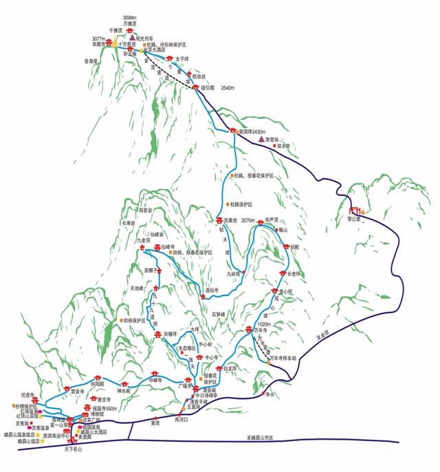 只有峨眉山