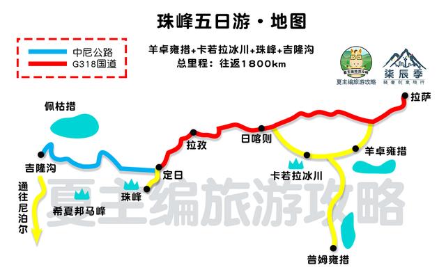 最实用的西藏自驾高清地图，简洁高清版，轻松走完川藏线