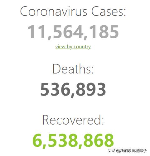 全球日增病例首次超过20万！新加坡死亡率处于全球最低