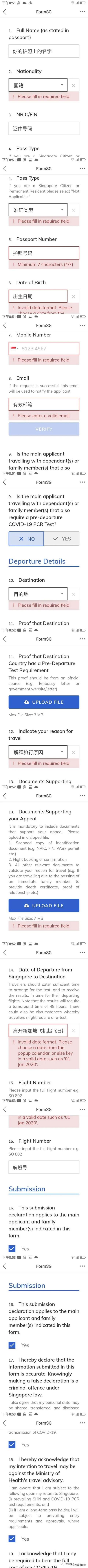 个人申请从新加坡飞回中国 （详细步骤与翻译）