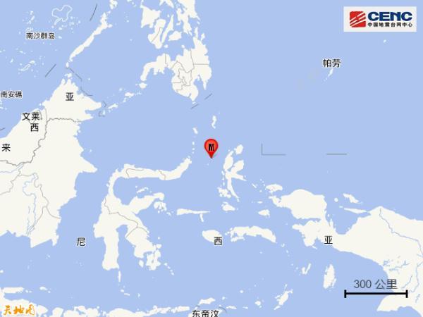 印尼马鲁古海北部发生5.8级地震