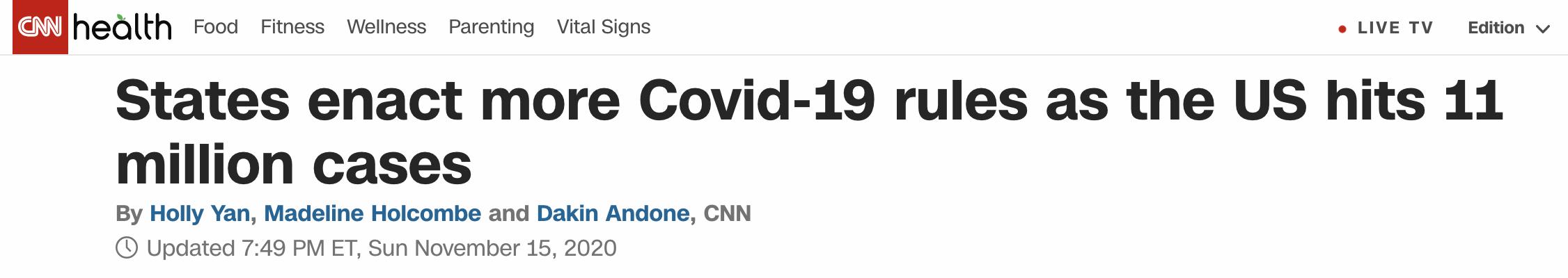 美国6天新增100万新冠肺炎确诊病例 外媒：政治分化的受害者