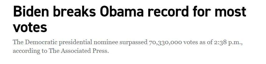 这次美国大选，创了纪录