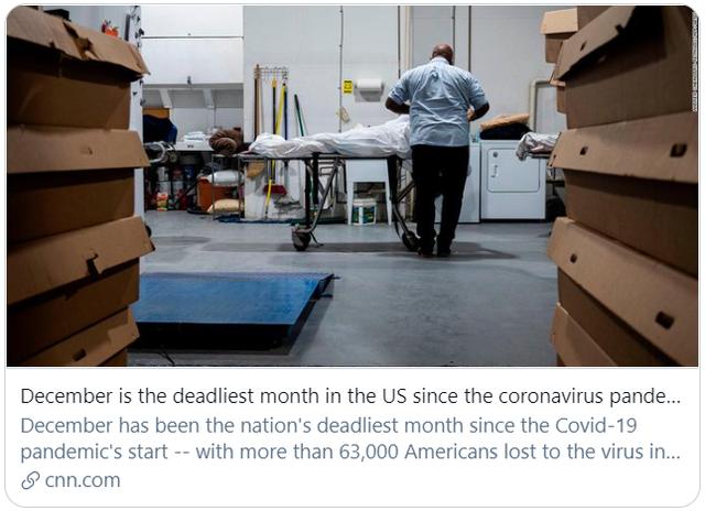 美专家：美国可能迎来“噩梦般”的1月