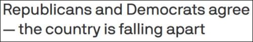 “美国正在分崩离析？”“是的”