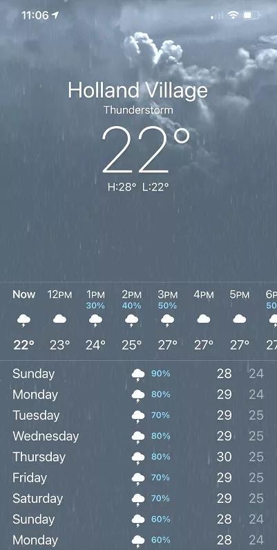 我在赤道上冻成狗！新加坡持续暴雨、22°C，冷冷冷冷冷冷冷