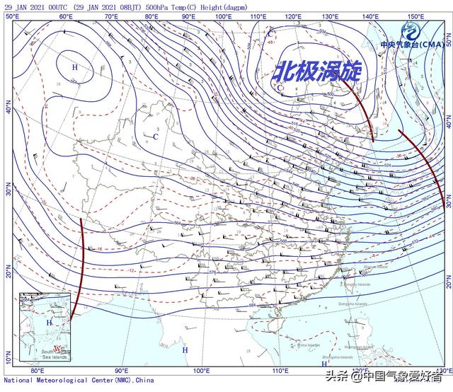 寒潮吹出“台风眼”，日本将遭主力打击！气象厅：局部积雪2米