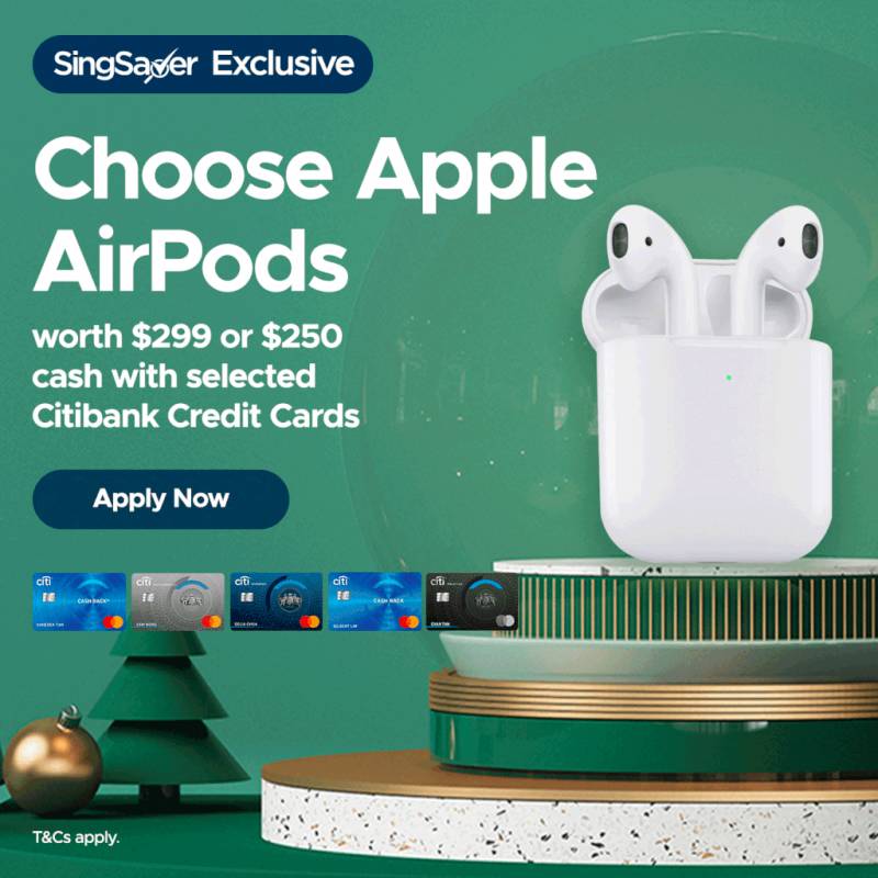 🎅🎁12月新加坡申请信用卡指南！申请就免费领Apple AirPods, Garmin运动手表, 还有250现金送给你