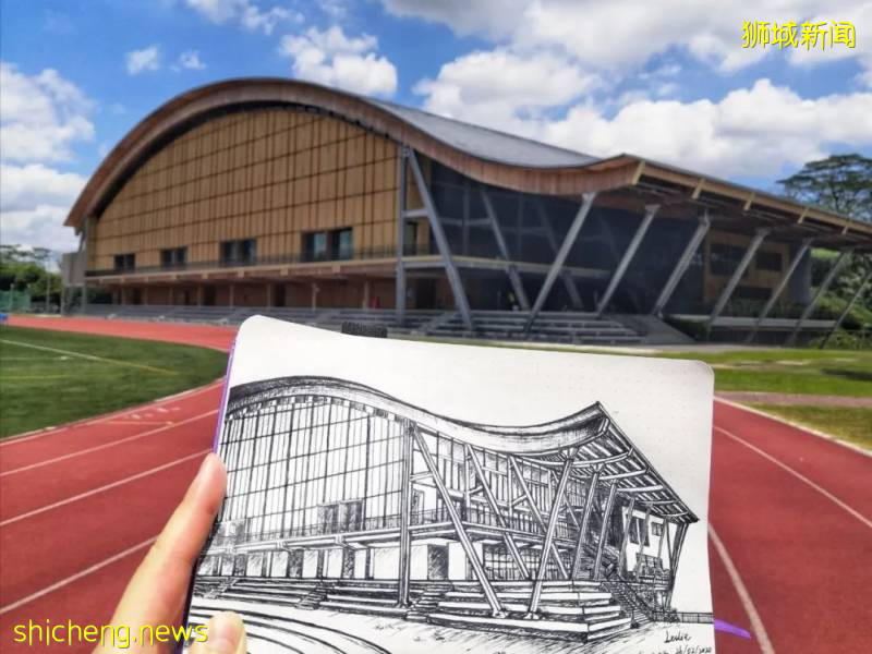 大触笔下的NTU |晓看天色暮看云,行之也思,坐之也思