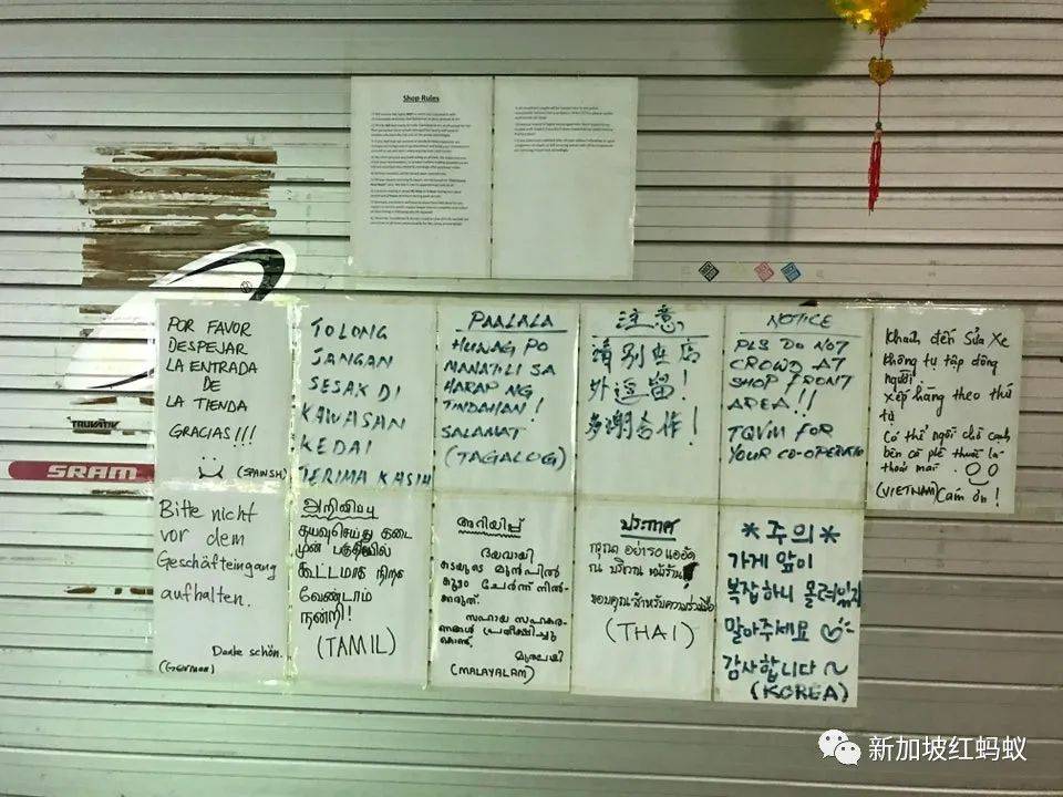 比谷歌翻译还厉害！　狮城这家店张贴11种语言的防疫告示，你看懂几种