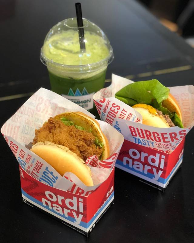 “Ordinary Burger”新晋汉堡专卖店🍔 厚实多汁肉饼、独创海鲜汉堡😍 一粒S$5.30起