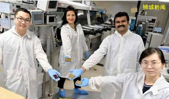 新加坡南洋理工研制大面积钙钛矿太阳能，光电转换率全球最高