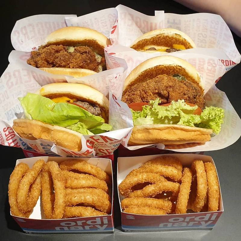 “Ordinary Burger”新晋汉堡专卖店🍔 厚实多汁肉饼、独创海鲜汉堡😍 一粒S$5.30起