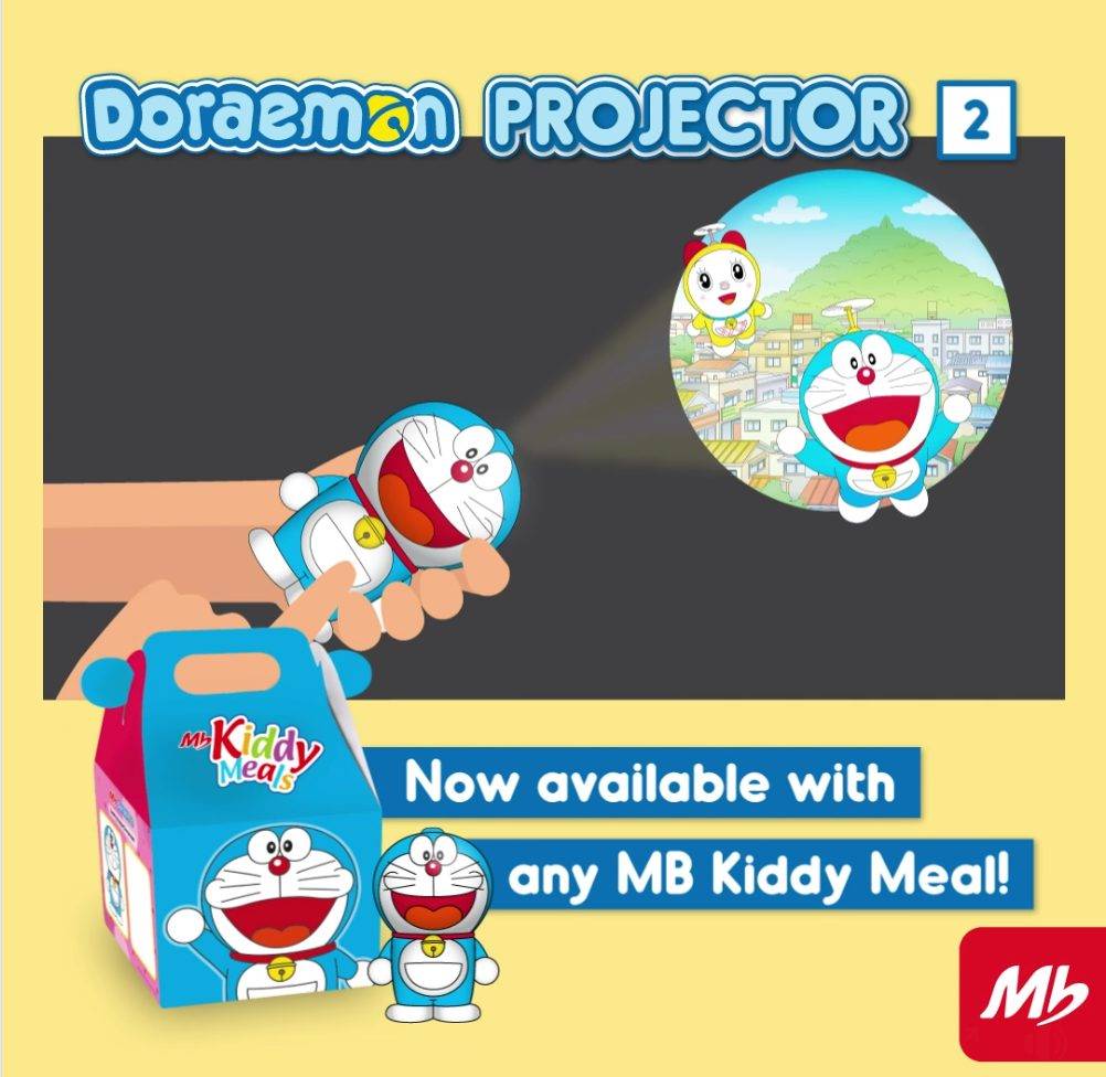 新加坡Marrybrown“哆啦A梦联名商品”惊喜上线📣免费“赠送”模型投影仪、4种设计,售完为止