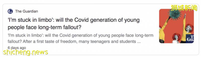 新冠疫情或让新加坡年轻人变成“封锁一代”