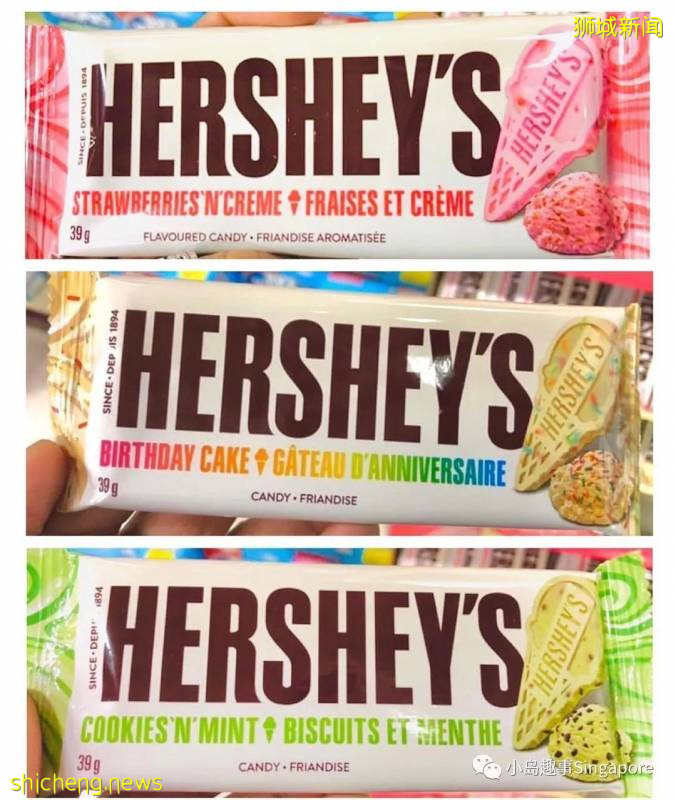 Hershey’s冰激凌口味巧克力来了！自带buff冰凉口感，完美还原冰激凌口感