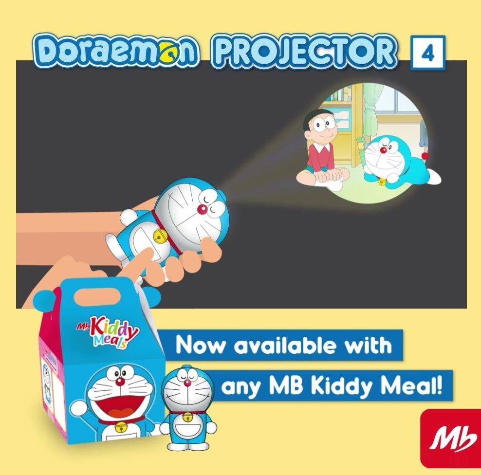 新加坡Marrybrown“哆啦A梦联名商品”惊喜上线📣免费“赠送”模型投影仪、4种设计,售完为止