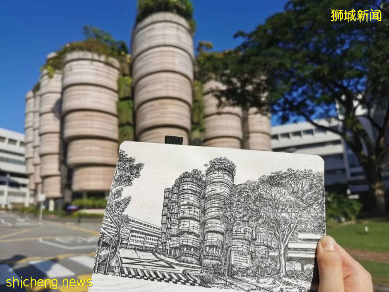 大触笔下的NTU |晓看天色暮看云,行之也思,坐之也思