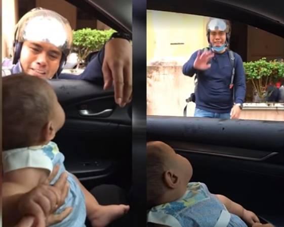 短暂团聚又得返狮城打拼 离别一刻 爸爸女儿哭成泪人